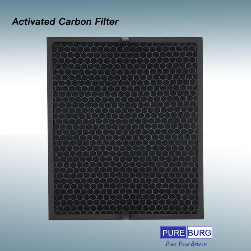PUREBURG LV-PUR131-RF Replacement Filter Set Compatible with Levoit LV-PUR131 LV-PUR131S Air Purifiers,2 x H13 HEPA + 2 x Activated Carbon Filter 4-Stage Filtration - Image 4